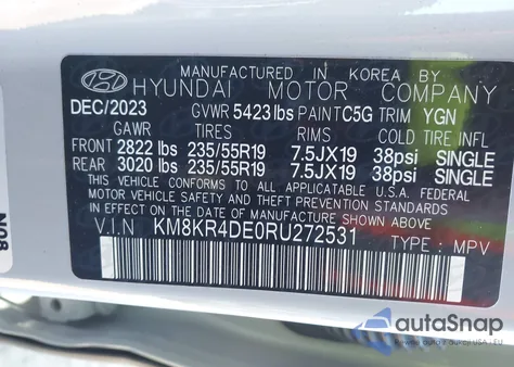 2024 Hyundai Ioniq 5 Limited z USA, uszkodzony, nr VIN KM8KR4DE0RU272531